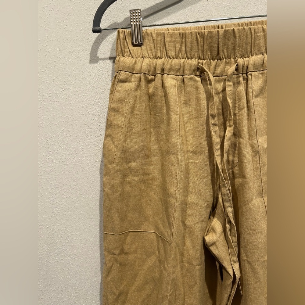 SANCTUARY Stella Tie Waist Side Cutout Pants in True Khaki / Size XS / - Picture 6 of 9